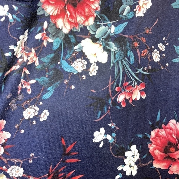 Tunic high low floral color block weekend by Suzanne Betro 1X‎ NWT - Picture 6 of 8